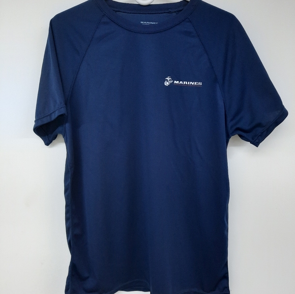 Marines the Few. The Proud. Logo t-shirt size L Dark Blue - Picture 2 of 5